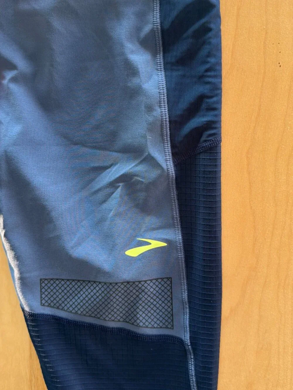 Brooks Men’s High Point Tight Running Trail Tights Size L Ocean Navy NWT